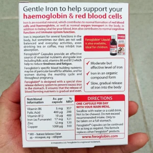 Viên uống Vitabiotics Feroglobin B12 Capsules hộp 30 viên