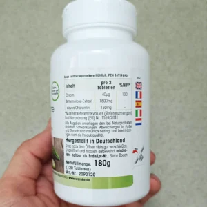 Viên uống mướp đắng Warnke Bittermelone 750mg 120 viên của Đức Viên uống WARNKE Bittermelone 750mg chiết xuất mướp đắng