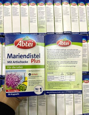 Viên uống bổ gan Abtei Mariendistel Plus 30 Viên của Đức