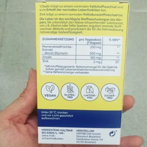 Viên uống bổ gan Zirkulin Leber Vital 30 viên của Đức Viên uống bổ gan Zirkulin Leber-Vital Mariendistel Dragees, 30 viên
