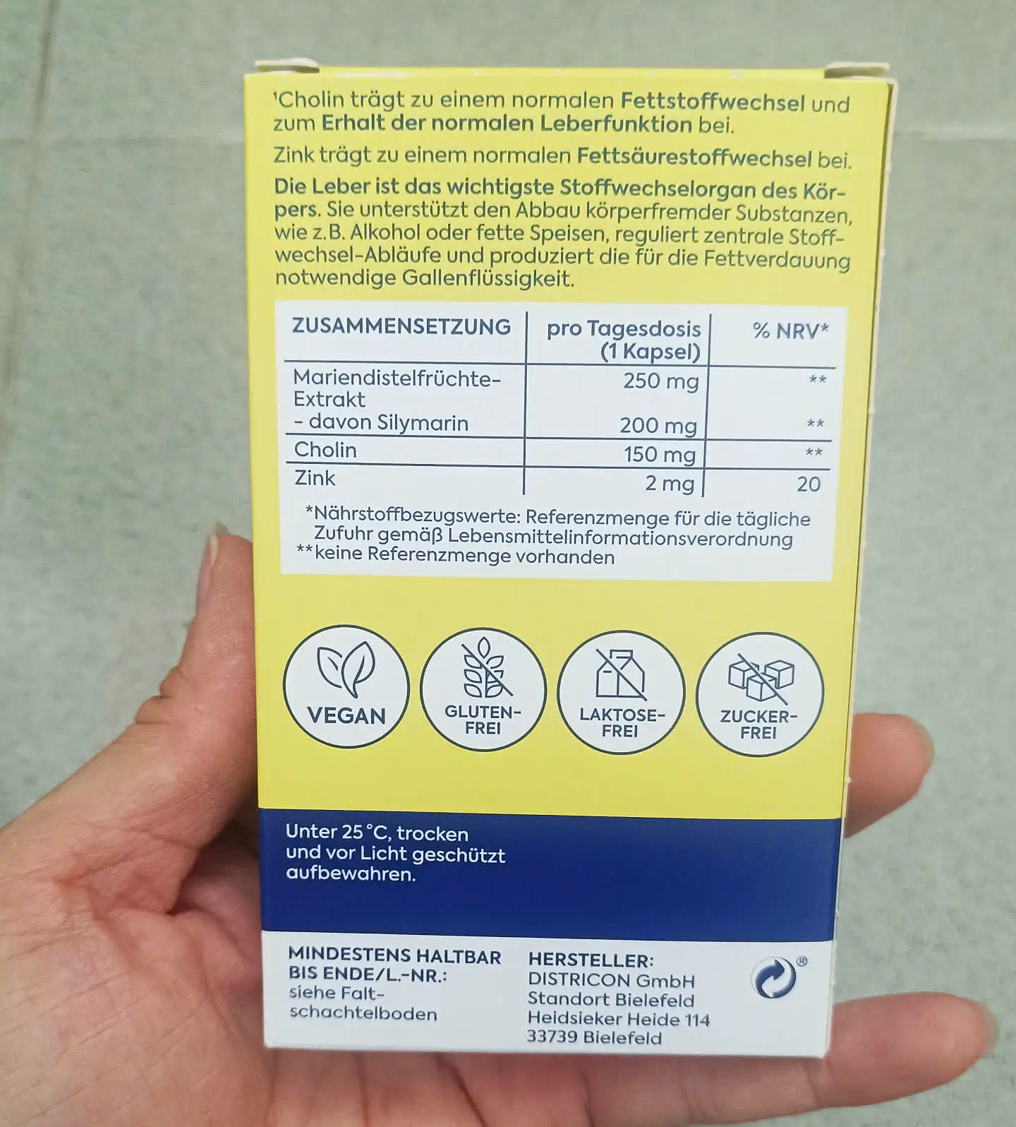 Viên uống bổ gan Zirkulin Leber Vital 30 viên của Đức Viên uống bổ gan Zirkulin Leber-Vital Mariendistel Dragees, 30 viên