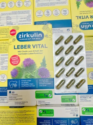 Bổ Gan Zirkulin Leber Vital 30 viên của Đức Viên uống bổ gan Zirkulin Leber-Vital Mariendistel Dragees, 30 viên