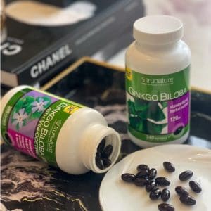 Viên uống bổ não Ginkgo Biloba 120mg Trunature 340 viên của Mỹ giúp tăng cường trí nhớ Viên uống bổ não Ginkgo Biloba 120mg Trunature 340 viên của Mỹ
