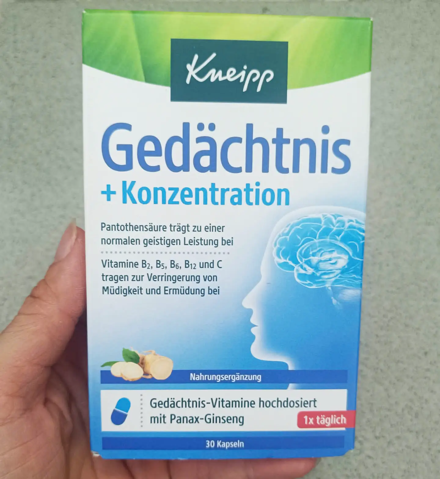 Viên uống bổ não Kneipp Gedachtnis Konzentration 30 viên của Đức Viên uống bổ não Kneipp Gedachtnis + Konzentration, 30 viên