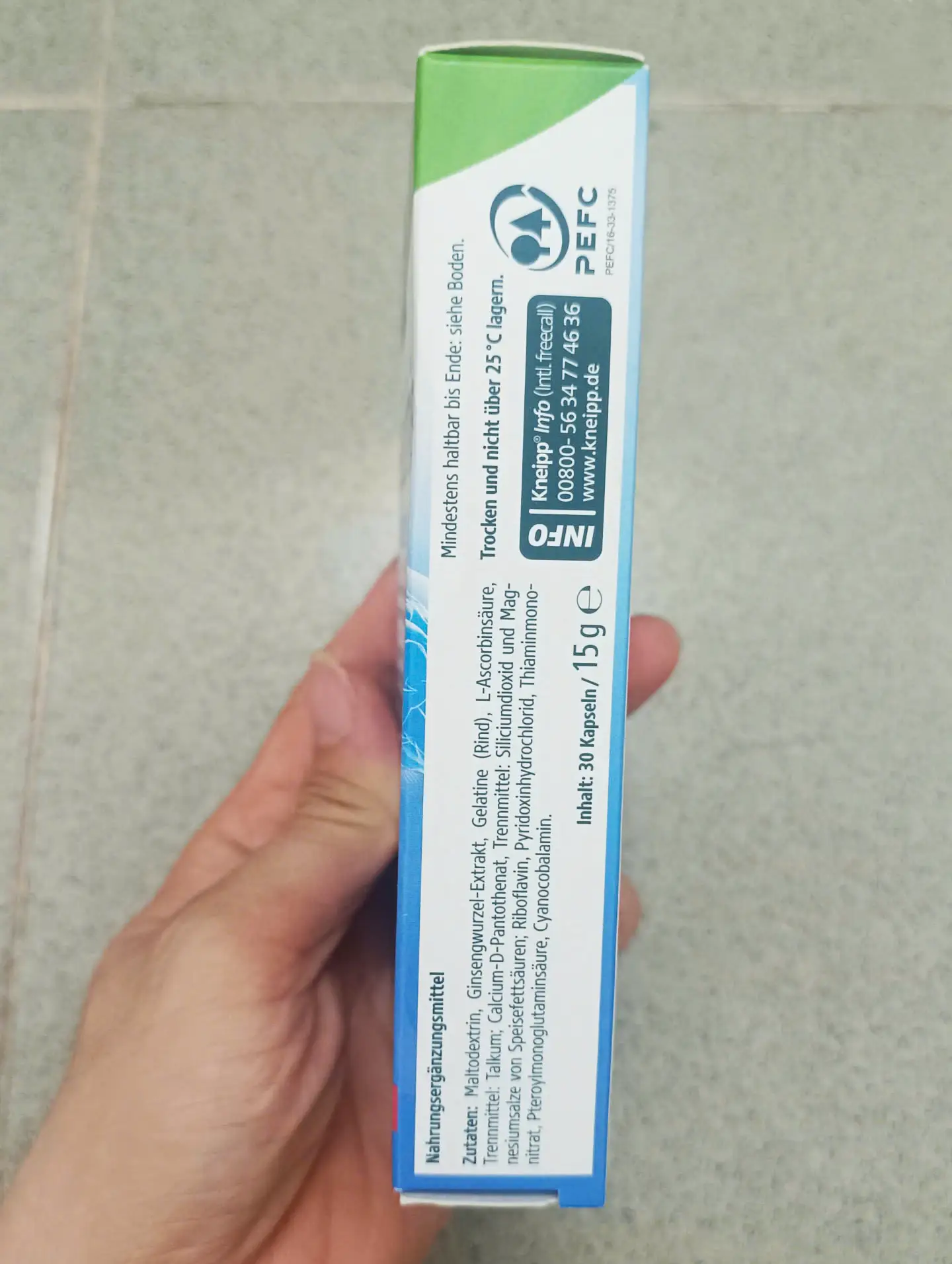 Viên uống bổ não Kneipp Gedachtnis Konzentration 30 viên của Đức Viên uống bổ não Kneipp Gedachtnis + Konzentration, 30 viên của Đức