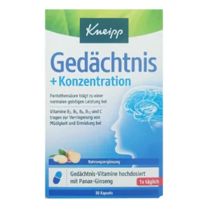 Viên uống bổ não tiên đình Kneipp Gedachtnis Konzentration hàng Đức