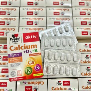 Viên uống bổ sung canxi Doppelherz Calcium + Vitamin D3 1200mg 30 viên của Đức