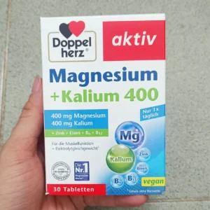 Viên uống bổ sung magie Doppelherz Magnesium 400+ Kalium 30 viên
