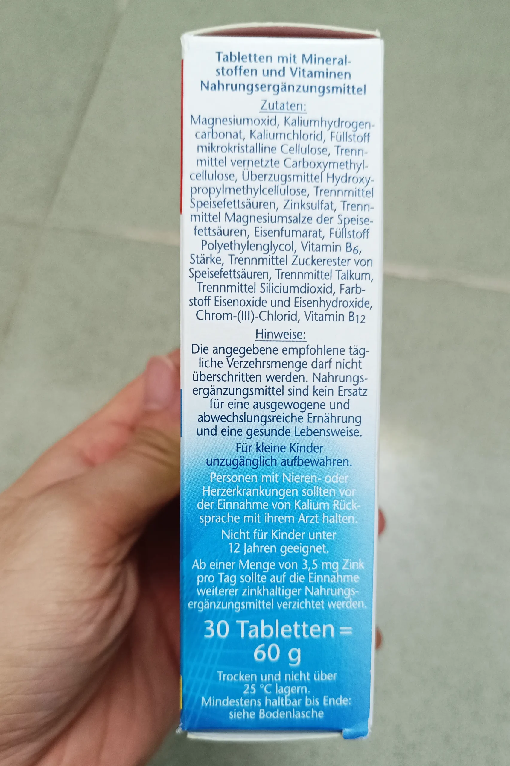 Viên uống Doppelherz Magnesium Kalium 400 hộp 30 viên của Đức Viên uống bổ sung magie Doppelherz Magnesium 400+ Kalium của Đức