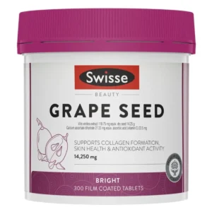 Tinh Chất Hạt Nho Swisse Grape Seed 300 viên của Úc Viên uống bổ sung tinh chất hạt nho Swisse Grape Seed hộp 300 viên