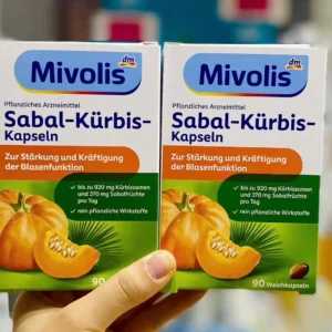Viên uống bổ thận Mivolis Sabal Kurbis hộp 90 viên của Đức