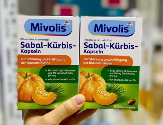 Viên uống bổ thận Mivolis Sabal Kurbis hộp 90 viên của Đức