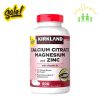 Viên uống canxi Kirkland Calcium Citrate Magnesium And Zinc 500 Viên Mỹ