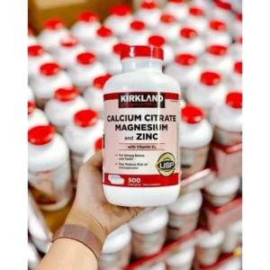 Viên uống canxi Kirkland Calcium Citrate Magnesium And Zinc 500 Viên Mỹ