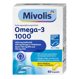 Viên uống dầu cá Mivolis Omega 3 1000mg 60 viên