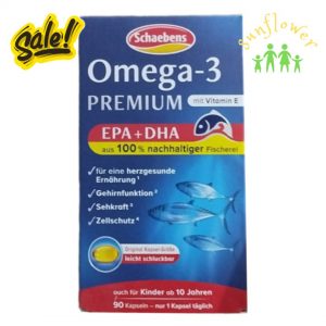 Viên uống dầu cá Schaebens Omega 3 Premium Vitamin E 90 viên của Đức