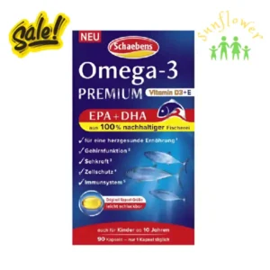 Viên uống dầu cá Schaebens Omega 3 Premium Vitamin E 90 viên của Đức