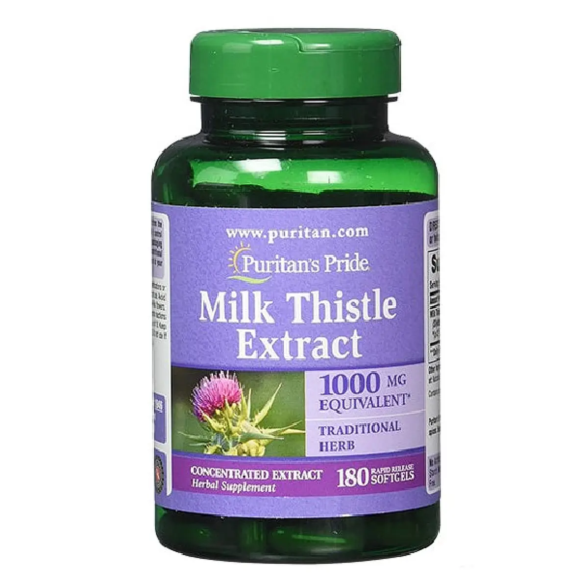 Viên uống bổ gan Puritan’s Pride Milk Thistle Extract 1000mg 180 viên của Mỹ Viên uống giải độc, bổ gan Puritan's Pride Milk Thistle Extract 1000mg