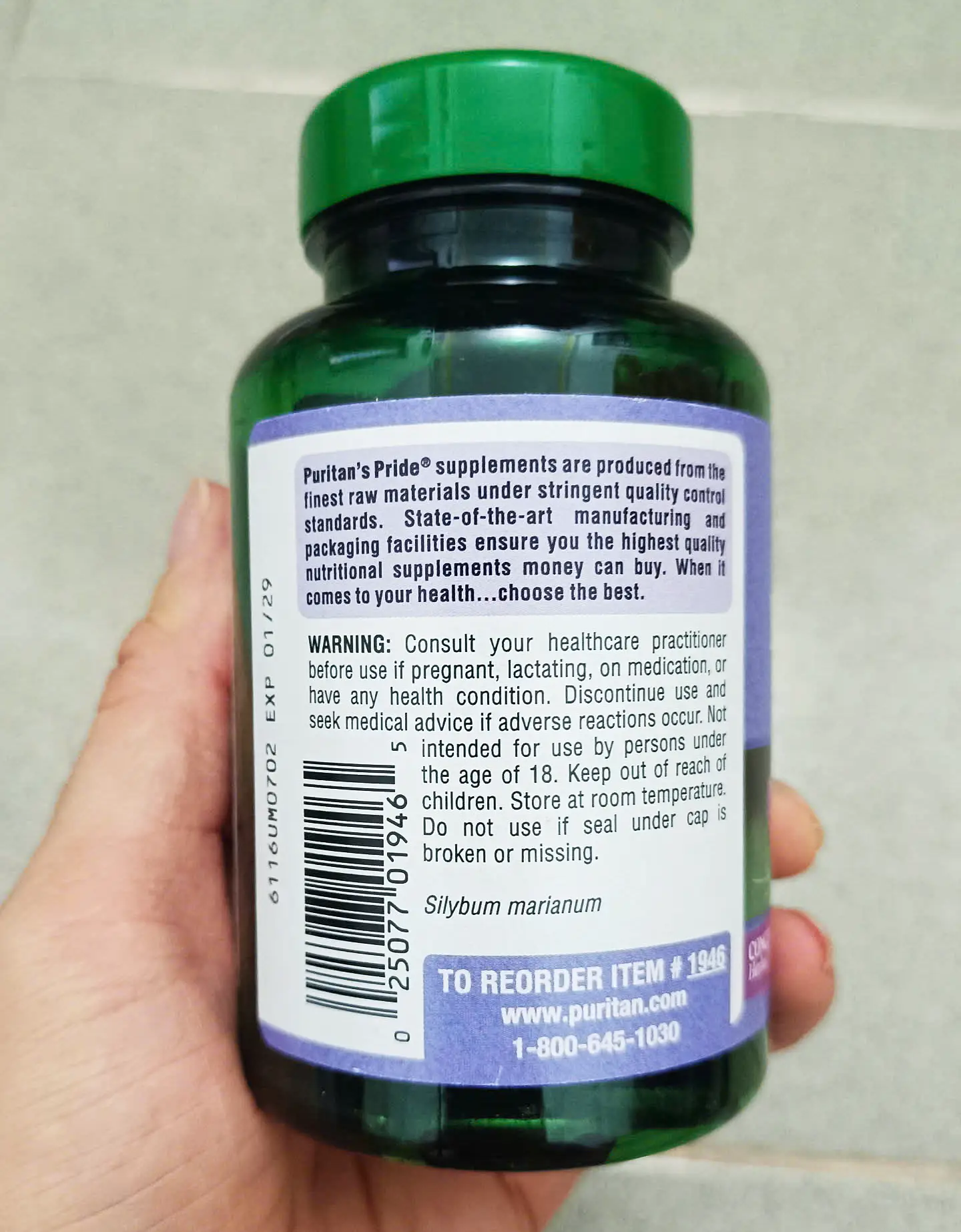 Viên uống bổ gan Puritan’s Pride Milk Thistle Extract 1000mg 180 viên của Mỹ Viên uống giải độc gan milk thistle Extract 1000mg 180 viên của Mỹ
