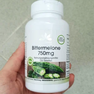 Viên uống mướp đắng Warnke Bittermelone 750mg 120 viên của Đức Viên uống giảm cân chiết xuất mướp đắng Warnke Bittermelone 750mg