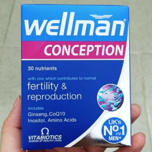 Viên uống hỗ trợ sinh sản cho nam giới Wellman Conception 30 viên của Anh