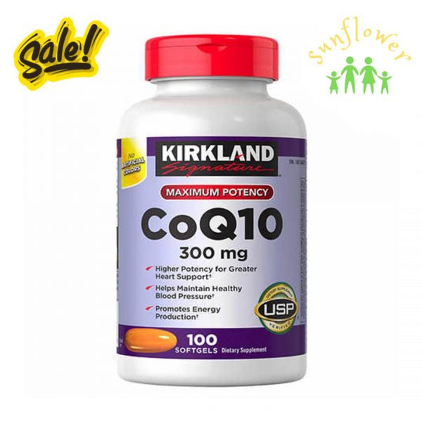 Viên uống hỗ trợ tim mạch CoQ10 300mg Kirkland 100 viên của Mỹ