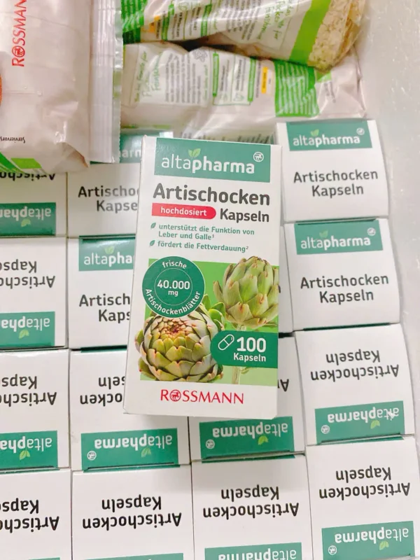 Viên uống bổ gan Altapharma Artischocken Kapseln lọ 100 viên của Đức - Hình ảnh 3