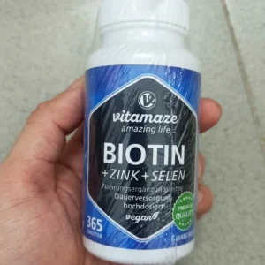 Viên uống mọc tóc Viatamaze BIOTIN + Zink + Selen đẹp da, tóc, móng, 365 viên