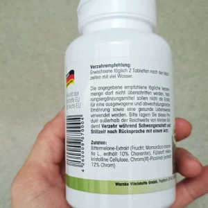 Viên uống mướp đắng Warnke Bittermelone 750mg 120 viên của Đức Viên uống mướp đắng Warnke Bittermelone 750mg - Đức