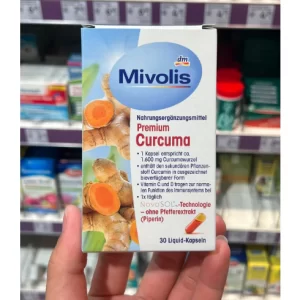 Viên uống nghệ Curcuma Mivolis hộp 30 viên của Đức
