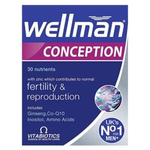 Viên uống tăng thụ thai nam Vitabiotics Wellman Conception 30 viên của Úc