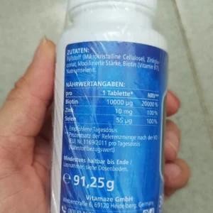 Viên uống tóc , da , móng Vitamaze Biotin+Zink+Selen