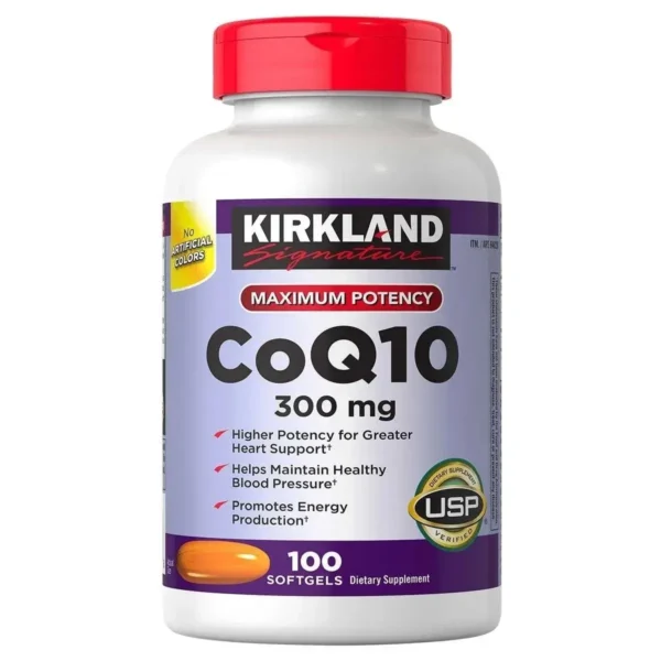 Viên uống tốt tim mạch Kirkland CoQ10 300mg 100 viên của Mỹ