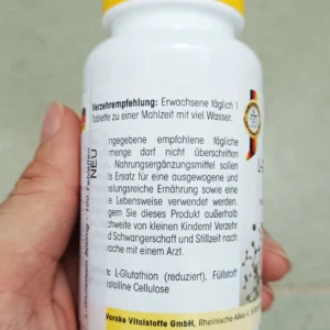 Viên trắng da Warnke L-Glutathione 500mg 100 viên của Đức Viên uống trắng da L-Glutathione 500mg Warnke Đức