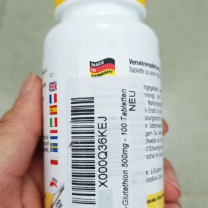 Viên trắng da Warnke L-Glutathione 500mg 100 viên của Đức Viên uống trắng da Warnke L-Glutathion 500mg 100 viên của Đức