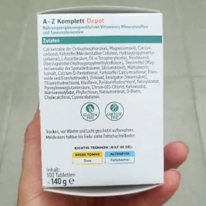 Viên uống vitamin tổng hợp A-Z Depot Altapharma hộp 100 viên