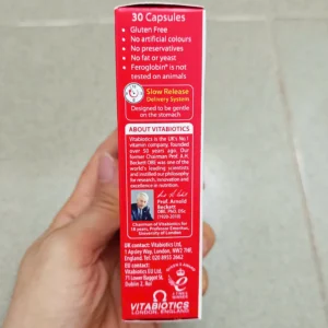 Vitabiotics Feroglobin B12 hỗ trợ tăng khả năng tạo máu hộp 30 viên