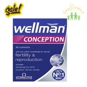 Vitabiotics Wellman Conception 30 viên của Úc giúp tăng chất lượng tinh trùng