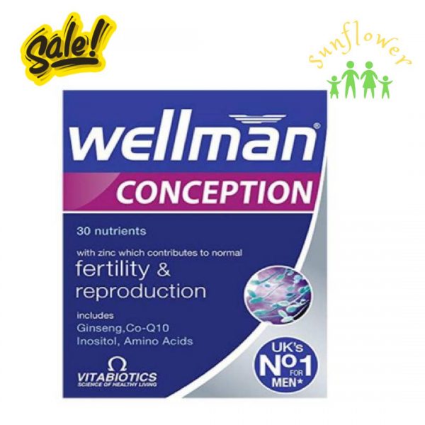 Vitabiotics Wellman Conception 30 viên của Úc giúp tăng chất lượng tinh trùng