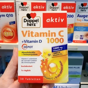Vitamin C 1000mg Vitamin D Doppelherz hộp 30 viên của Đức