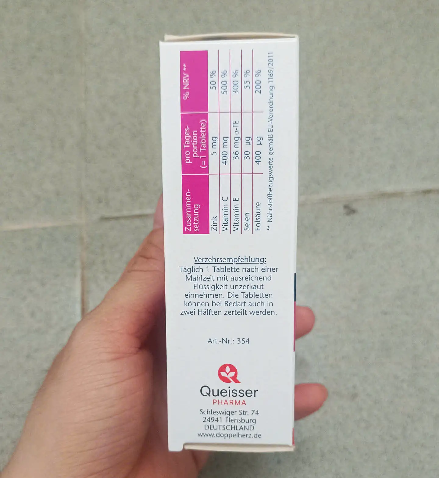Vitamin Doppelherz C Zink E 400 Depot hộp 40 viên của Đức Vitamin Doppelherz C Zink E 400 Depot Hộp 40 viên