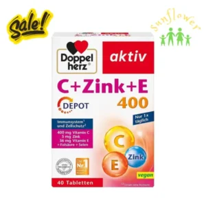 Vitamin Doppelherz C Zink E 400 Depot hộp 40 viên của Đức