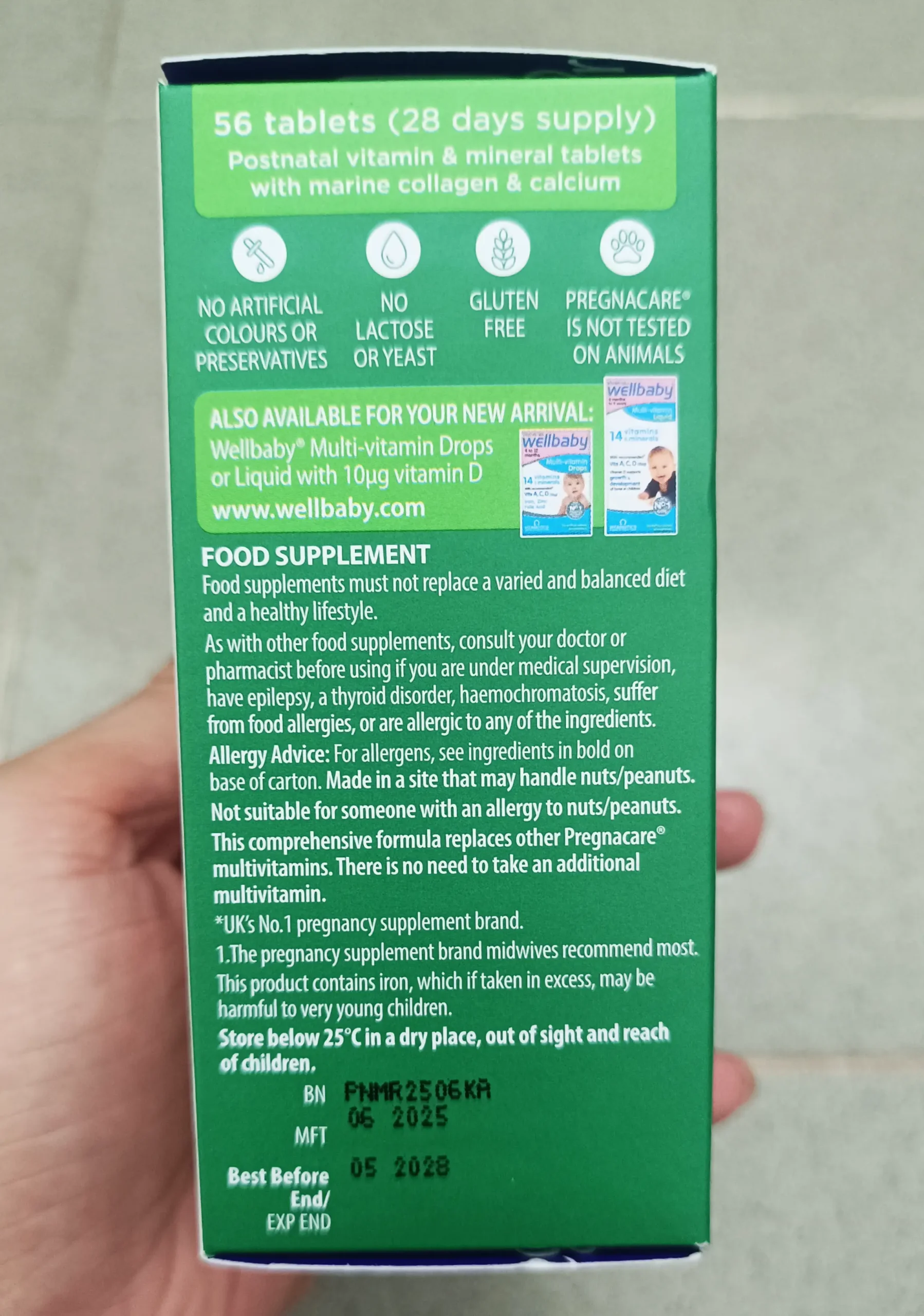 Vitamin tổng hợp Vitabiotics Pregnacare New Mum 56 viên của Anh Quốc Vitamin Pregnacare New Mum cho mẹ sau sinh 56 viên