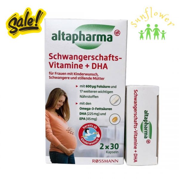 Vitamin Tổng Hợp Cho Bà Bầu Altapharma + DHA 60 viên của Đức