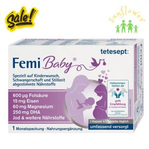 Vitamin Tổng Hợp Cho Bà Bầu Tetesept Femi Baby 60 Viên của Đức