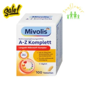 Vitamin Tổng Hợp Mivolis A Z Komplett Depot cho người dưới 50 tuổi 100 viên của Đức