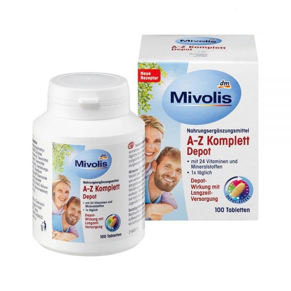 Vitamin Tong Hop Mivolis A Z Komplett Depot cho nguoi duoi 50 tuoi