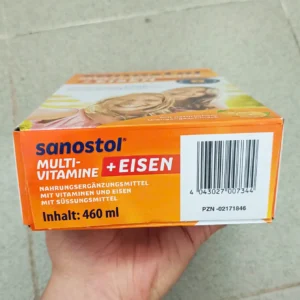 Siro vitamin tổng hợp Sanostol số 6 + sắt cho trẻ từ 6 tuổi 460ml của Đức Vitamin Tổng Hợp Sanostol Số 6 + Sắt Cho Bé Từ 6 Tuổi 460 ml