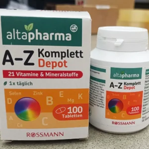 Vitamin tổng hợp A-Z Altapharma Depot Multivitamin+Mineral của Đức