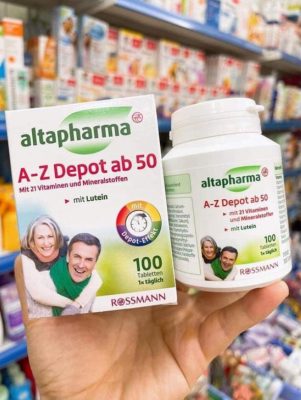 Vitamin tổng hợp A-Z Depot ab 50 của Altapharma 100 viên của Đức